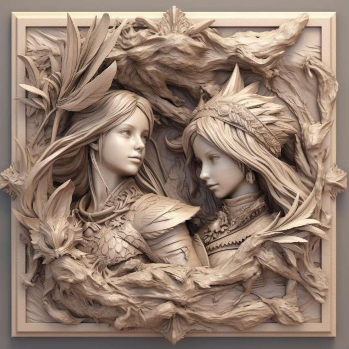 Games (Bravely Second 1, GAMES_18661) 3D models for cnc